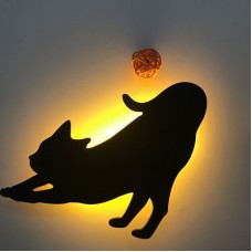 Lumewnous LED Cat Stretching Shape Induction Night Light